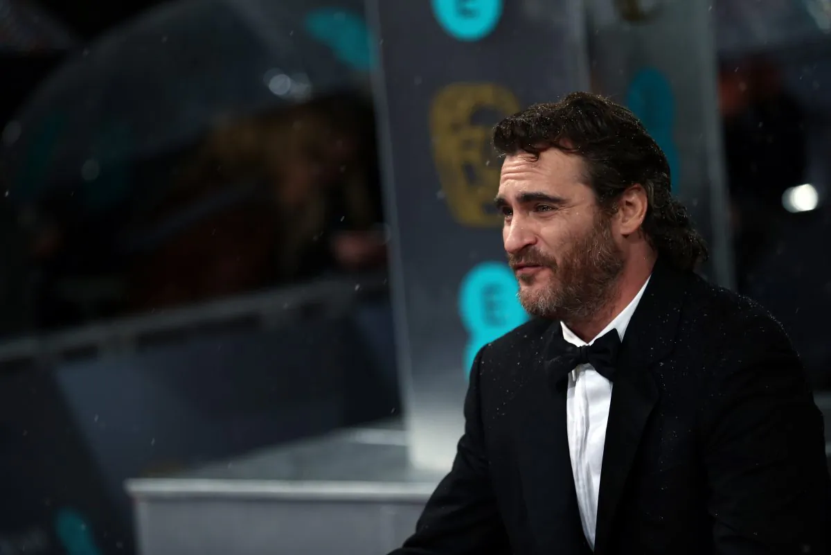 US actor Joaquin Phoenix poses on the red carpet upon arrival to attend the annual BAFTA British Academy Film Awards at the Royal Opera House in London in February. (Andrew Cowie/AFP/Getty Images)