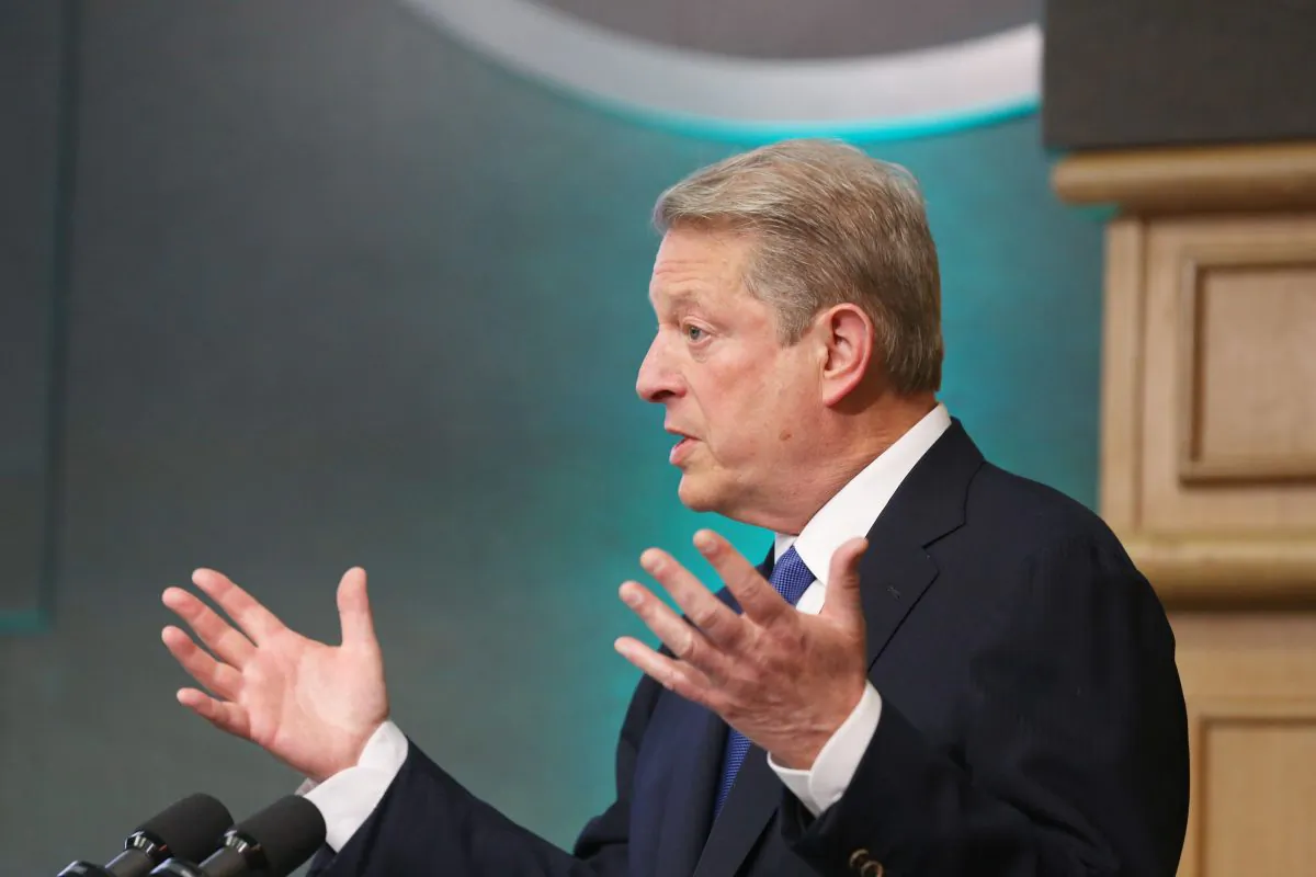 Former Vice President of United States of America Al Gore is pictured  in April, 2013. (Justin Mac Innes/Dept of the Taoiseach via Getty Images)