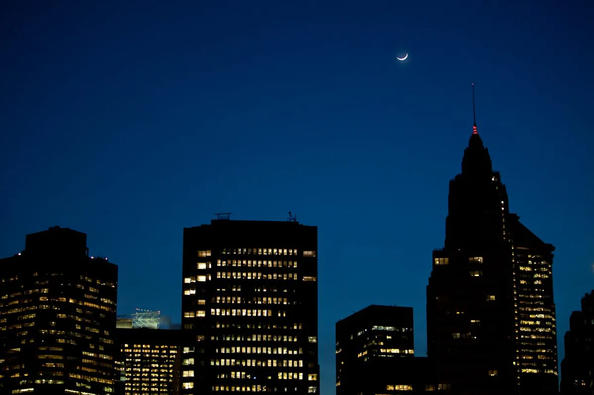 A portion of the Manhattan skyline in this file photo. (Amal Chen/The Epoch Times)