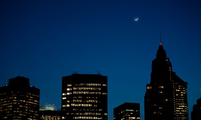 A portion of the Manhattan skyline in this file photo. (Amal Chen/The Epoch Times)