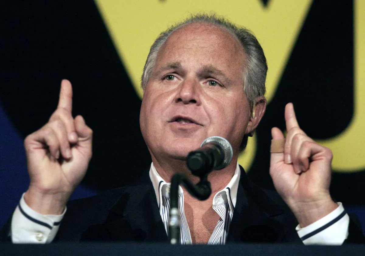 Radio talk show celebrity Rush Limbaugh in a file photo. (Bill Pugliano/Getty Images)