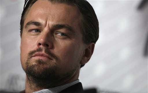 Actor Leonardo DiCaprio listens to questions from journalists during a press conference for the film The Great Gatsby at the 66th international film festival, in Cannes, southern France, Wednesday, May 15, 2013. (AP Photo/Virginia Mayo)