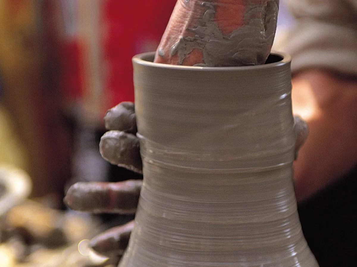 As clay vases are being made, vibrations of surrounding sounds may be recorded on the clay. (Photos.com)