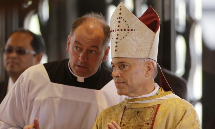 Archbishop of San Francisco, Salvatore Cordileone, at the Cathedral of St. Mary of the Assumption in San Francisco on Oct. 4, 2012. On Monday Cordileone joined a growing number of religious leaders to publicly speak out in favor of Congress passing comprehensive immigration reform. (AP Photo/Marcio Jose Sanchez, Pool) 