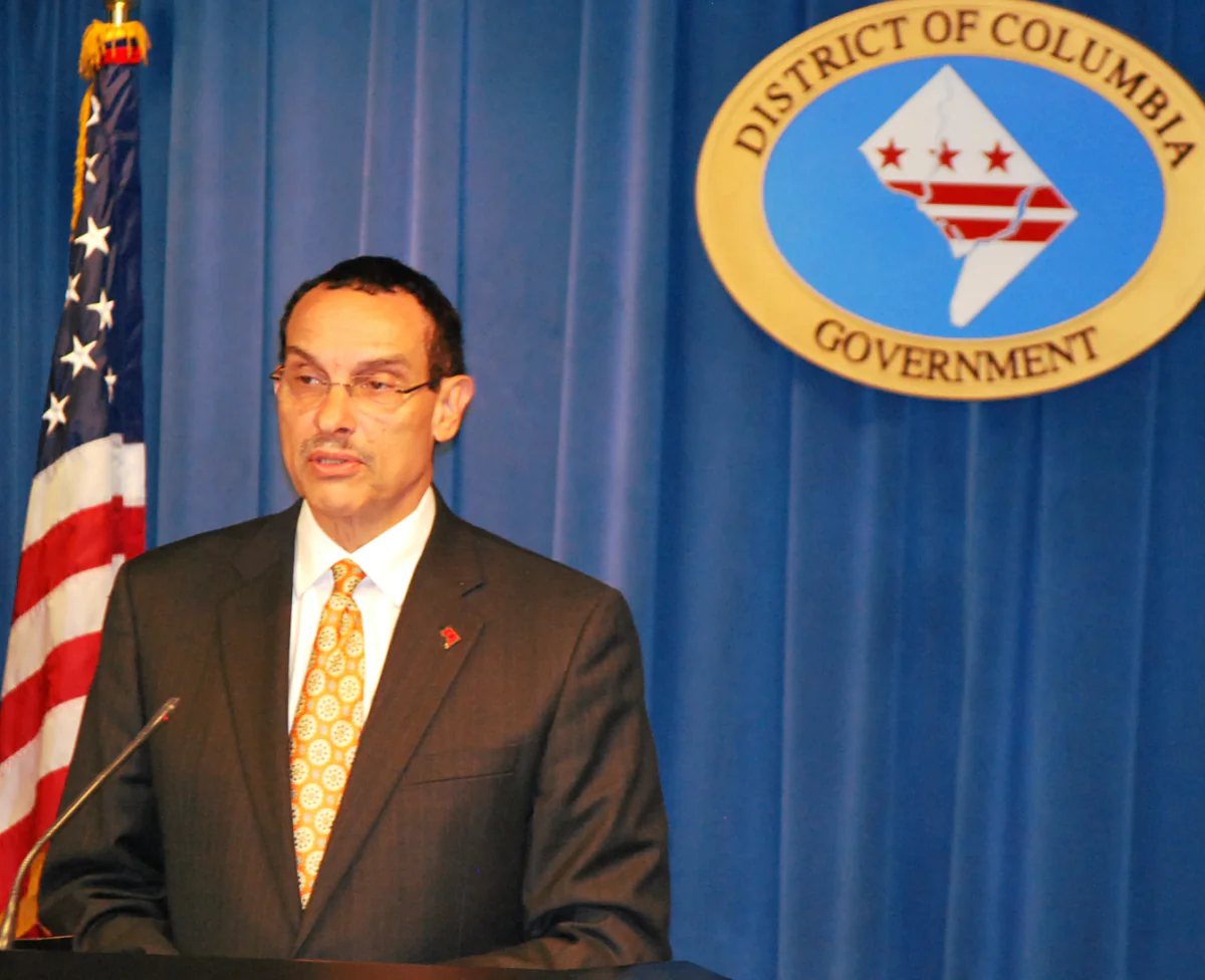 District of Columbia Mayor Vincent Gray announces the Drivers Safety Act which would allow undocumented immigrants in the District to obtain driver's licenses or ID cards. (Ron Dory/ The Epoch Times)