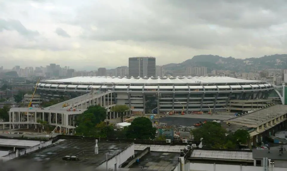 The Maracanã Stadium pictured on May 6, 2013. The venue is one of the main stadiums used during the 2014 World Cup and the 2016 Summer Olympic Games. Brazilian authorities are ensuring the public that security will be a top priority during the games. (Cortesy of Rafael Souza)