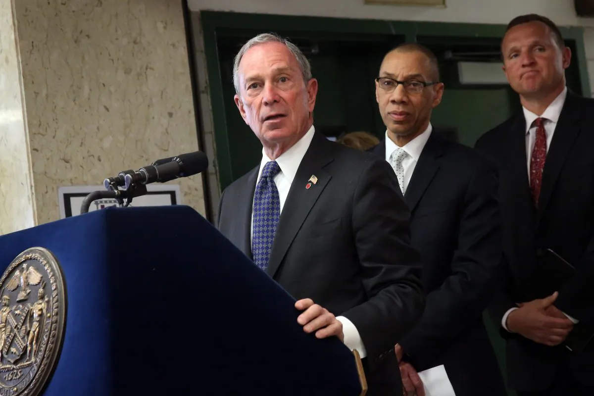 Mayor Michael Bloomberg highlighted the Urban Assembly School for Emergency Management and Urban Assembly School for Global Commerce during a press conference announcing new school openings April 2. (Edward Reed)