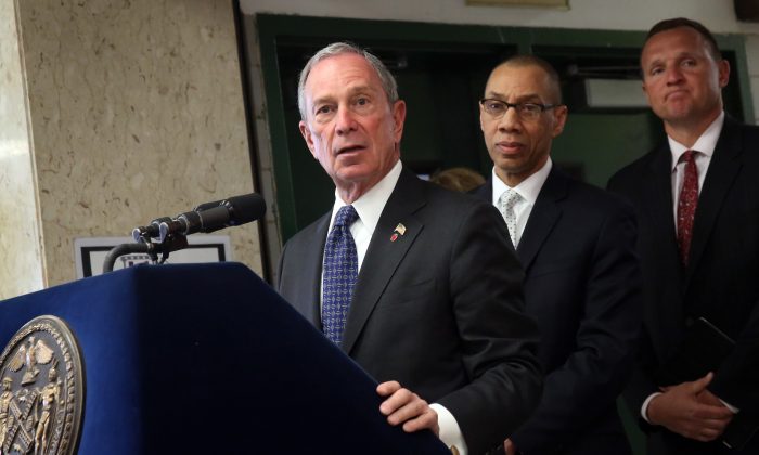 Mayor Michael Bloomberg highlighted the Urban Assembly School for Emergency Management and Urban Assembly School for Global Commerce during a press conference announcing new school openings April 2. (Edward Reed)