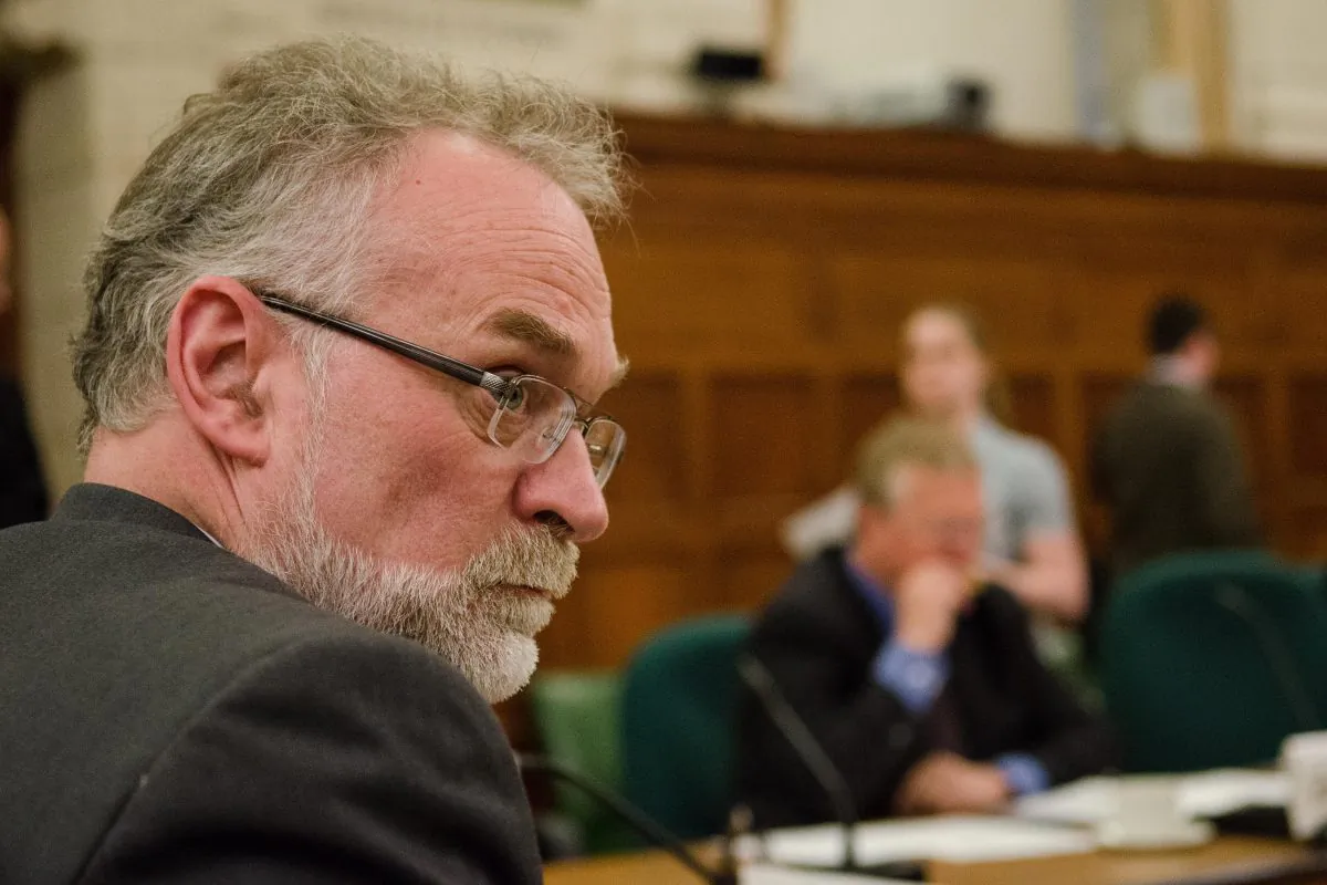 Canada's Auditor General Michael Ferguson waits to testify at a House of Commons committee April 17, 2013. Ferguson's spring report points to over $3billion dollars in funding for anti-terrorism efforts that can't be properly tracked. (Matthew Little/The Epoch Times)