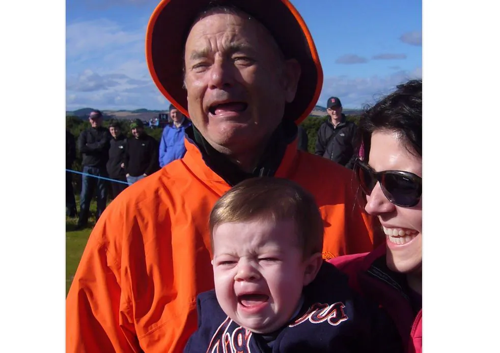 A screenshot shows the Bill Murray imitation on Tumblr.