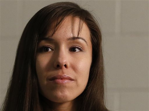 Convicted killer Jodi Arias thinks about a question asked during an interview at the Maricopa County Estrella Jail on Tuesday, May 21, 2013, in Phoenix. (AP Photo/Ross D. Franklin)