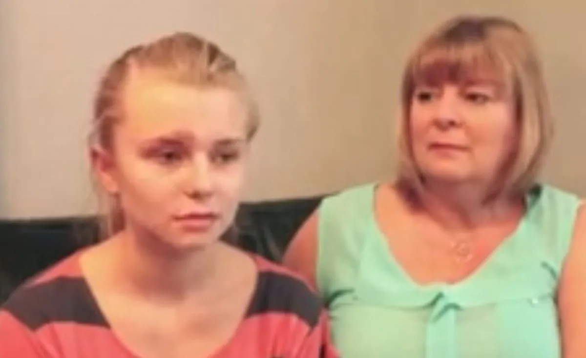 A screenshot of YouTube shows Xenna Kristian, who performed as a Taylor Swift lookalike.