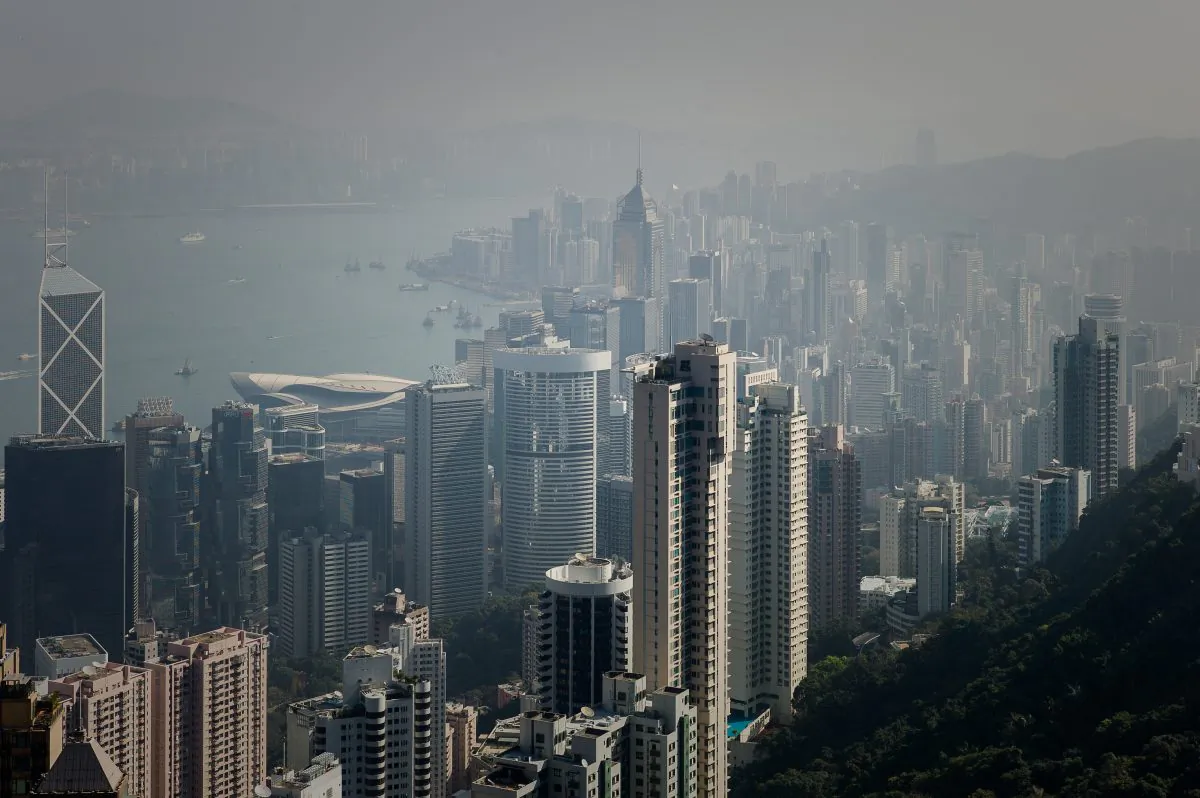 The Hong Kong Skyline as shown on Feb. 1, 2013. (Philippe Lopez/AFP/Getty Images)