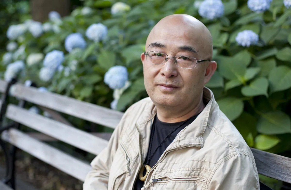 Chinese dissident writer, Liao Yiwu was in New York City to celebrate the U.S. publication of his memoir about his years in prison, "For A Song and A Hundred Songs." It was released on June 4. (Samira Bouaou/Epoch Times)