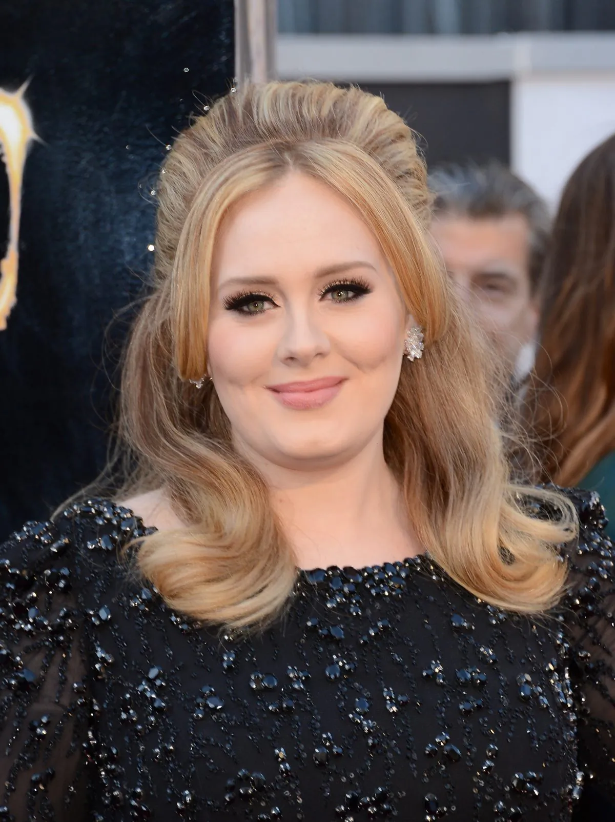 Singer Adele arrives at the Oscars at Hollywood & Highland Center in Hollywood, Calif., on Feb. 24, 2013. (Jason Merritt/Getty Images)
