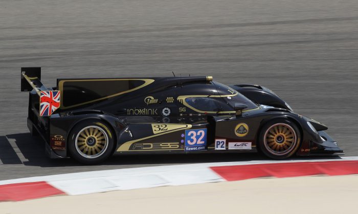 The Adess- Lotus T128 in action at the WEC Bahrain round. Adess has designed a P1-specific chassis for 2014. (www.adess-ag.com)