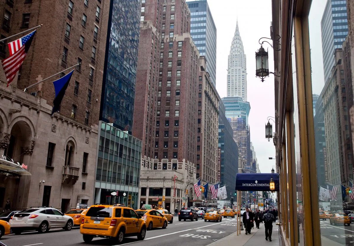 A view of Vanderbilt Avenue, with Grand Central Terminal on the right, in Manhattan, New York, June 19, 2013. (Samira Bouaou/The Epoch Times)
