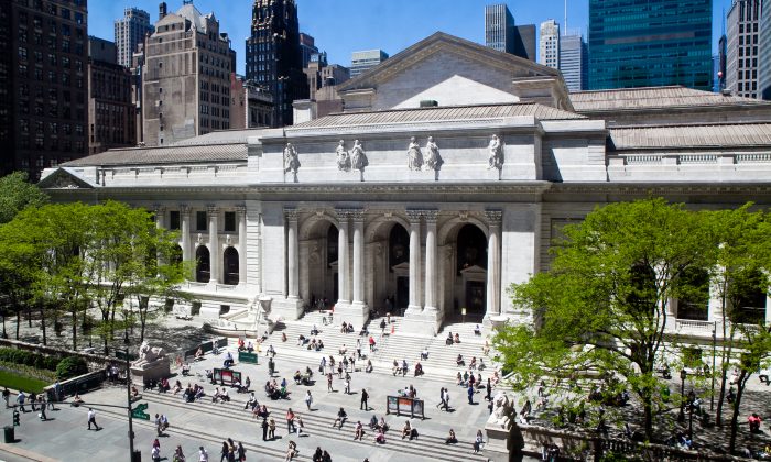 A file photo of the New York Public Library taken on May 10, 2011. (Epoch Times)