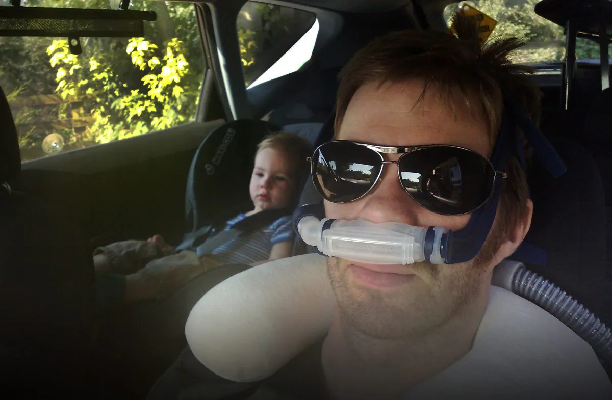 Neil Platt and Oscar in 'I Am Breathing'.