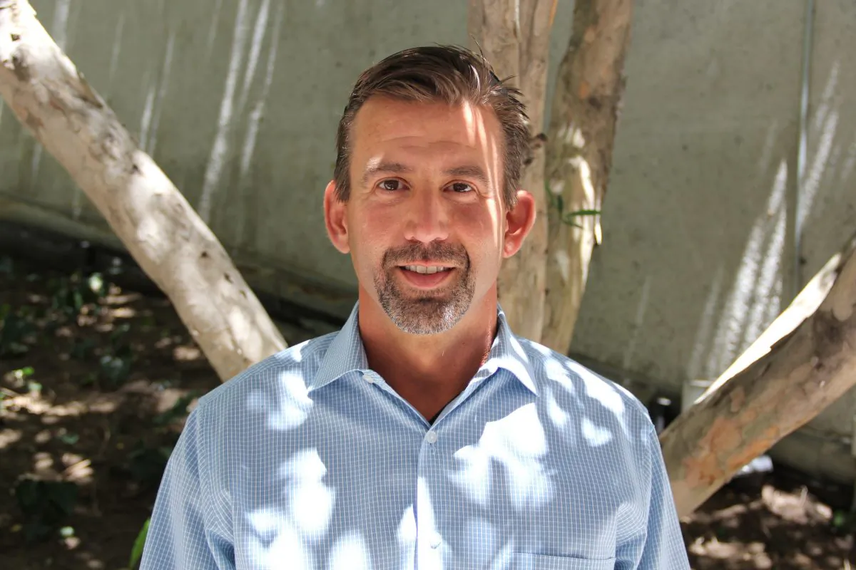 Kimo Casey, 48, marketing, Marin County: “I would not rename it. Because it’s been a historical landmark known as the Bay Bridge since I’ve been here, which is over twenty years. … I’m opposed to sponsorship of the Bridge, as well. I think it should just be a landmark bridge known as the Bay Bridge, connecting the East Bay to San Francisco.” (Christian Watjen/Epoch Times)