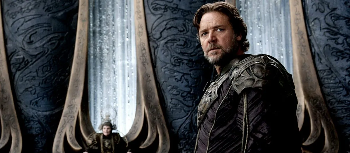 Russell Crowe when he appeared in “Man of Steel.” (Clay Enos/Warner Bros. Pictures)