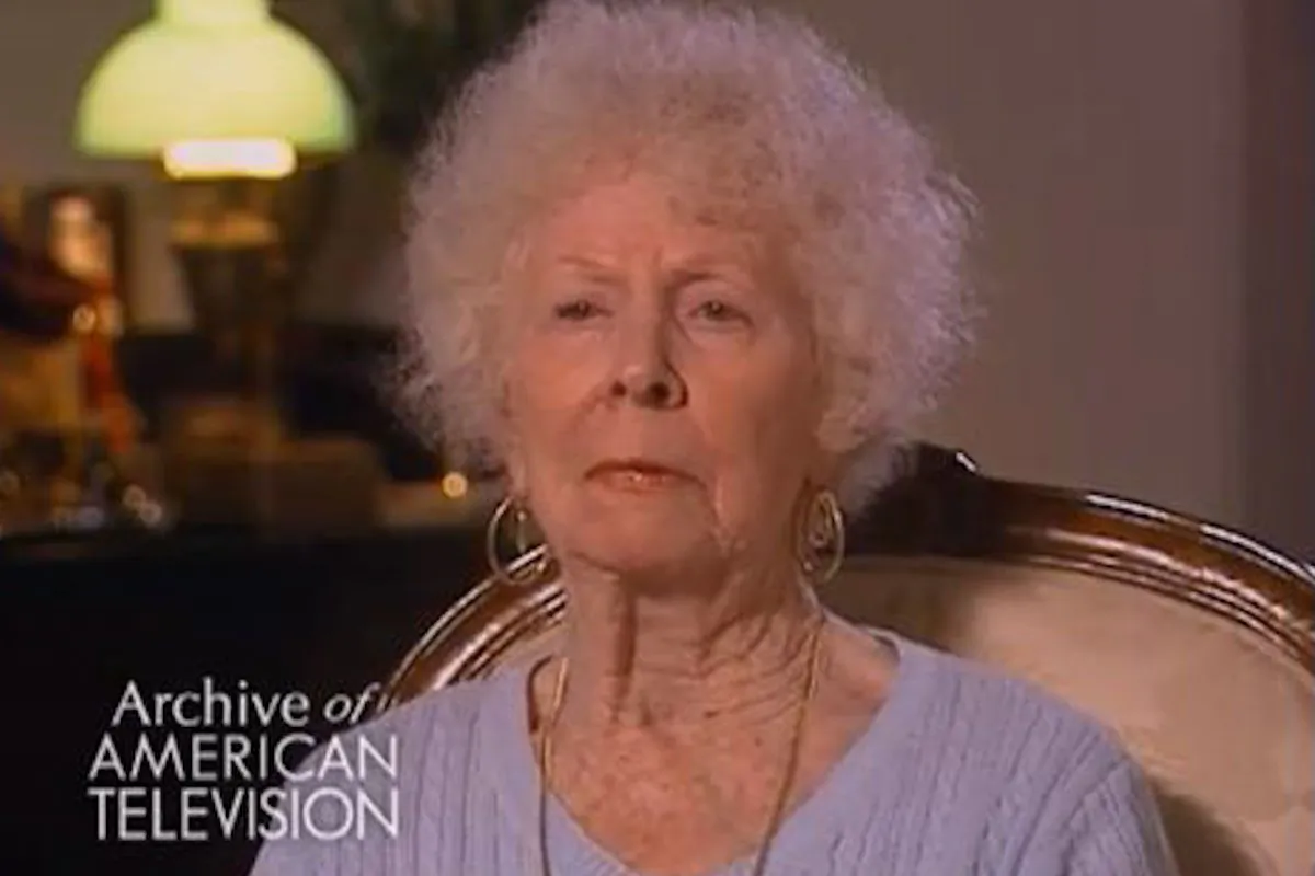 Actress Maxine Stuart, 94, in an interview with the Archive of American Television. Stuart died June 6, 2013. (Screenshot/Youtube)