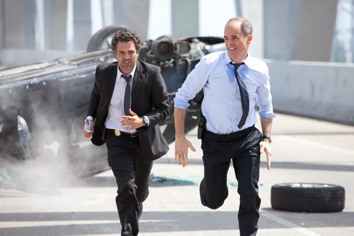 (L–R) FBI Special Agent Dylan Rhodes (played by Mark Ruffalo) and Agent Fuller (Michael Kelly) in the thriller “Now You See Me.” (Steve Dietl/Summit Entertainment)