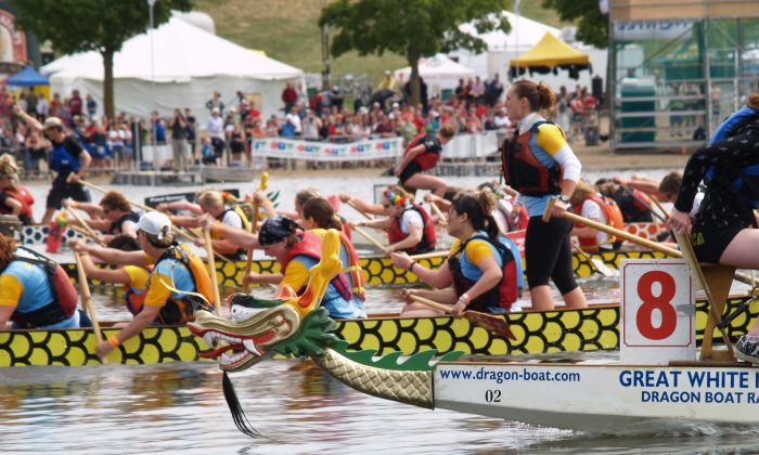 The annual Tim Horton’s Ottawa Dragon Boat Festival, North America’s largest dragon boat festival, will return to Mooney’s Bay Park on Saturday and Sunday, June 20-23, celebrating its 20th anniversary. (Laurie Wierzbicki)