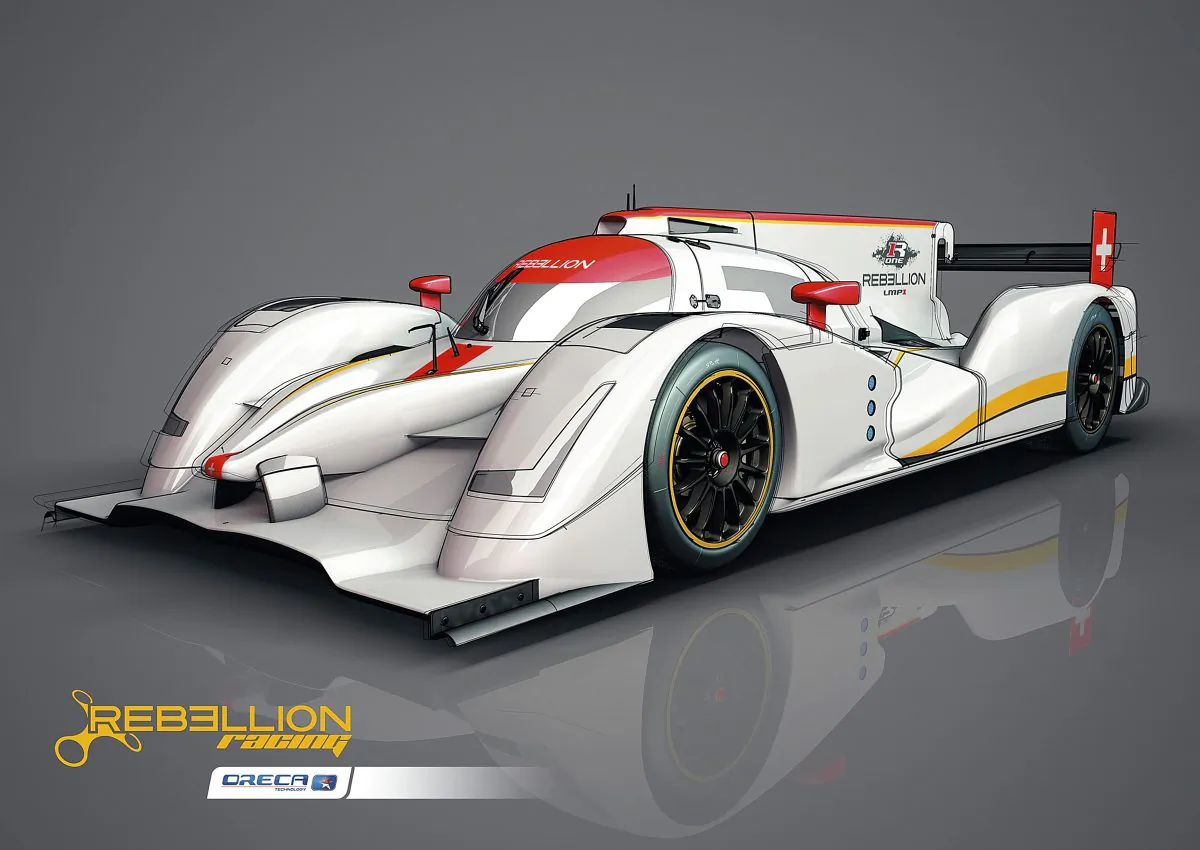 An artist’s rendering of the 2014 Oreca-designed and constructed Rebellion R-One endurance racer (/us4.campaign-archive2.com)