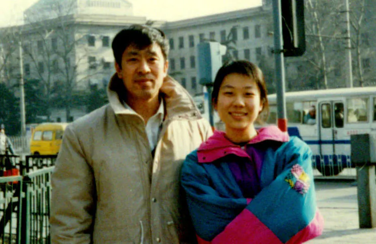 Wang Zhiwen with his daughter, Danielle Wang, in Beijing. (Courtesy of Danielle Wang)