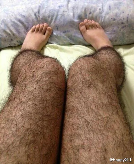 Want to discourage perverts (or suitors)? Try on a pair of these. A photograph of the hairy stockings that went viral in China recently. (Weibo.com)
