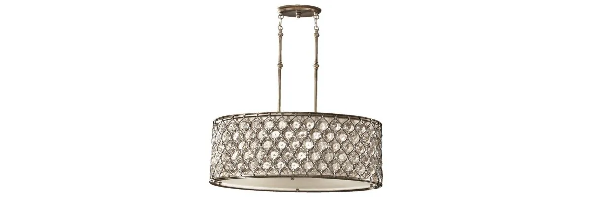 A ceiling lamp from the Lucia Collection (LivingLighting.com)
