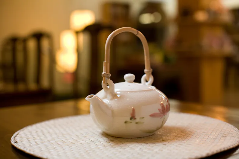 A tea pot from Radiance, a traditional Chinese tea house in New York City. (Courtesy of Radiance Tea House & Books)