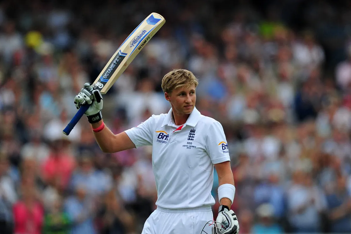 Man of the Match ... England’s Joe Root acknowledges the crowd after being dismissed on day four of the second Ashes Test match against Australia at Lord’s Cricket Ground. Root scored 180 in the second innings. (CARL COURT/AFP/Getty Images)
