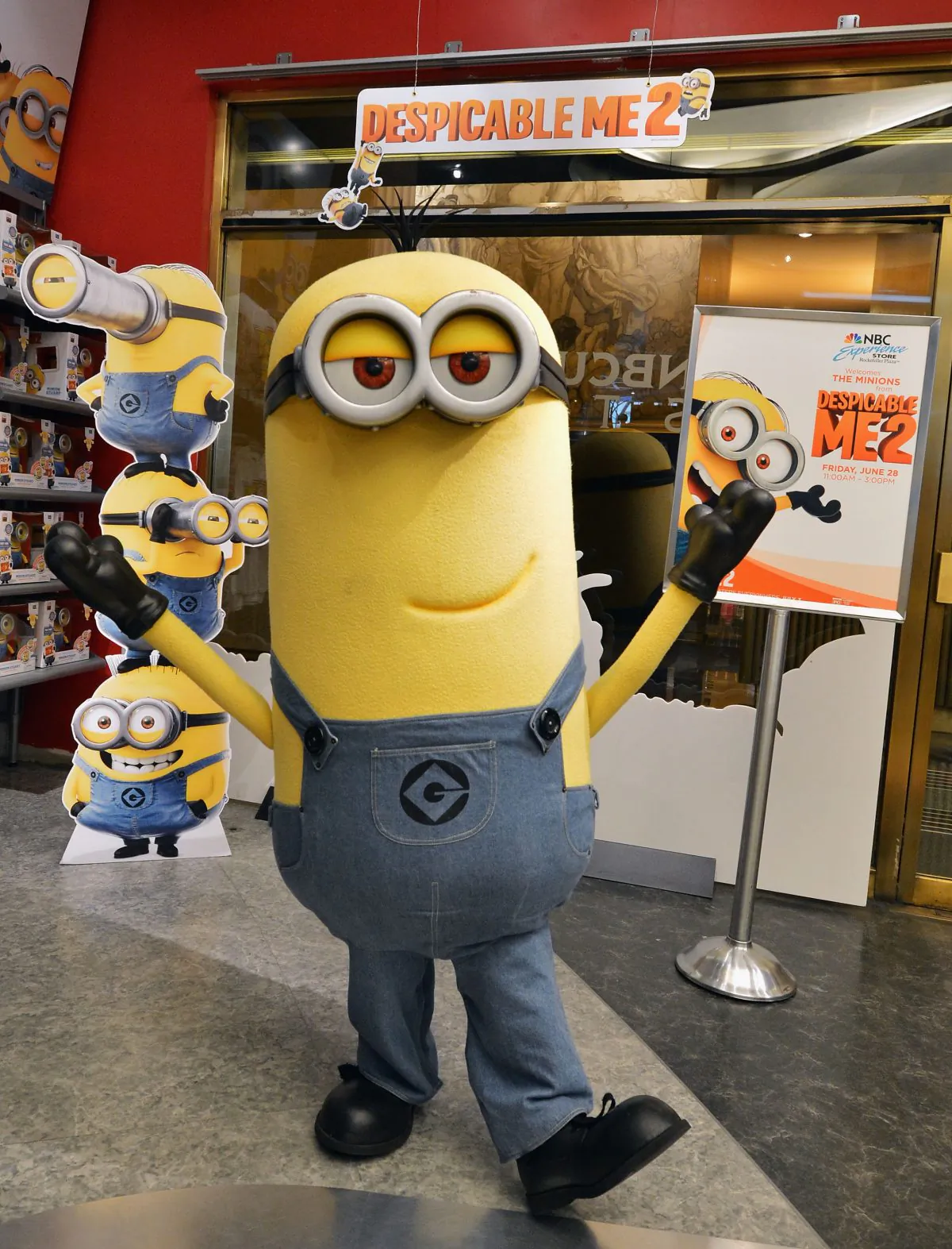 One of the characters from the film 'Despicable Me 2' on June 28, 2013 in New York City. The animated film was recently blocked by Chinese censors. (Slaven Vlasic/Getty Images)