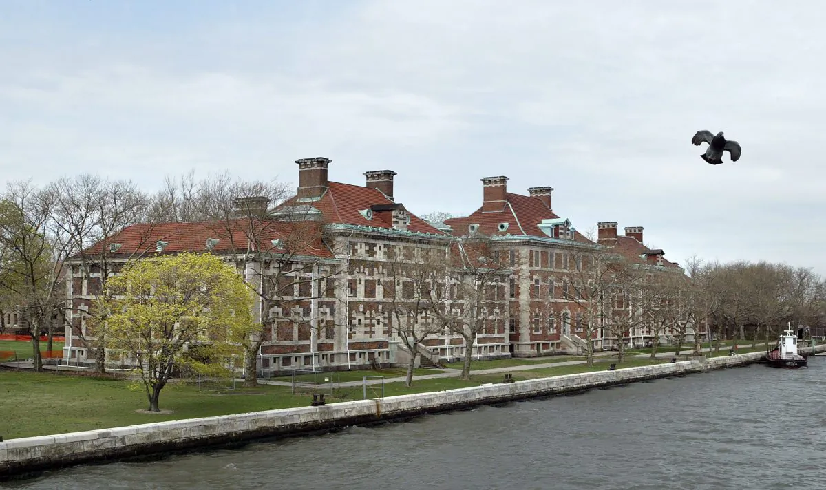 Ellis Island is shown on April 21, 2004 in New York City. (Paul Hawthorne/Getty Images)