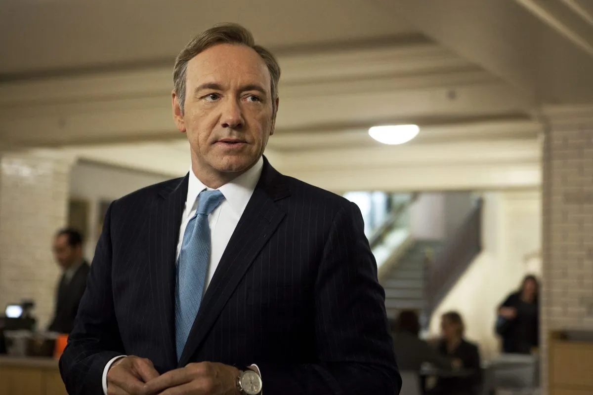 This image released by Netflix shows Kevin Spacey as U.S. Congressman Frank Underwood in a scene from the Netflix original series, "House of Cards." (AP Photo/Netflix, Melinda Sue Gordon)