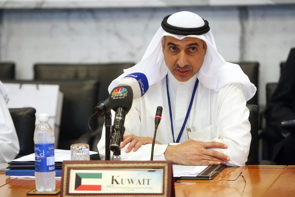 Managing Director of the Kuwaiti Investment Authority, Bader Mohammad al-Saad, attends a meeting of the International Working Group of Sovereign Wealth Funds (SWF) in Kuwait City in an April 2009 file photo. 
(Yasser al-Zayyat/AFP/Getty Images) 