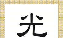 Chinese Character: Light, Bright (光)