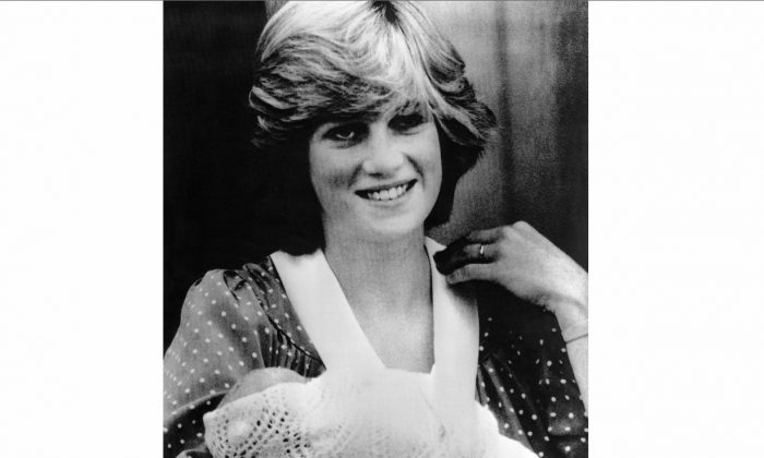 Diana, Princess of Wales seen outside St. Mary’s Hospital in London, England on Tuesday, June 22, 1982, with her new born son, later named Prince William. On July 22, 2013 Prince William's own first son was delivered at the same hospital. (AP Photo/Redman/Duclos)