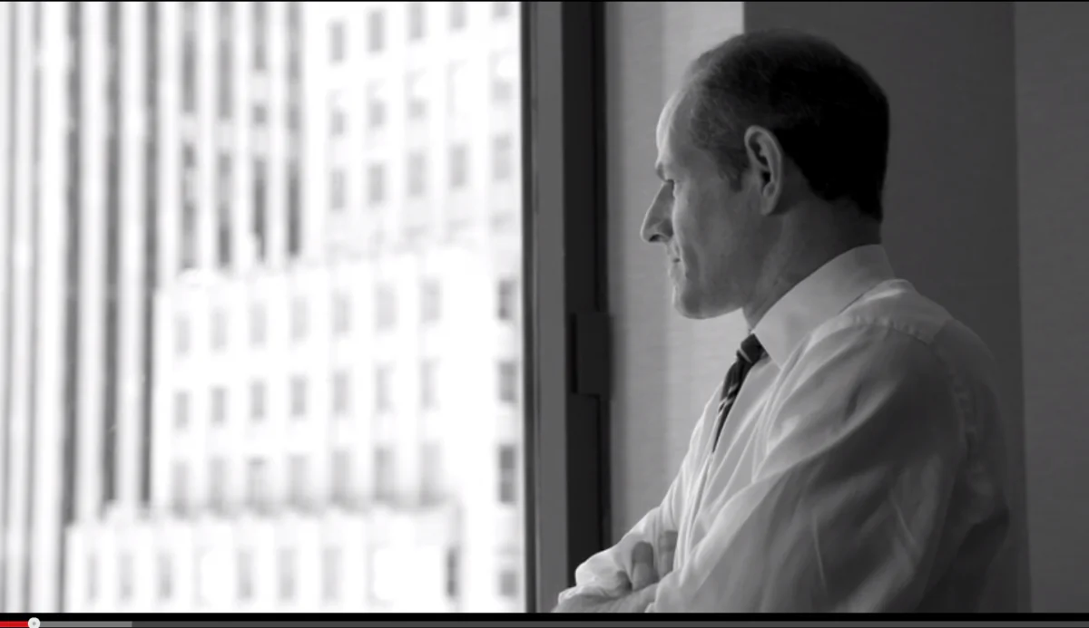 Sceenshot of Eliot Spitzer's TV commercial supporting his bid for NYC comptroller in which he asks voters to forgive him for the prostitution scandal that rocked his political career five years ago. (Epoch Times)