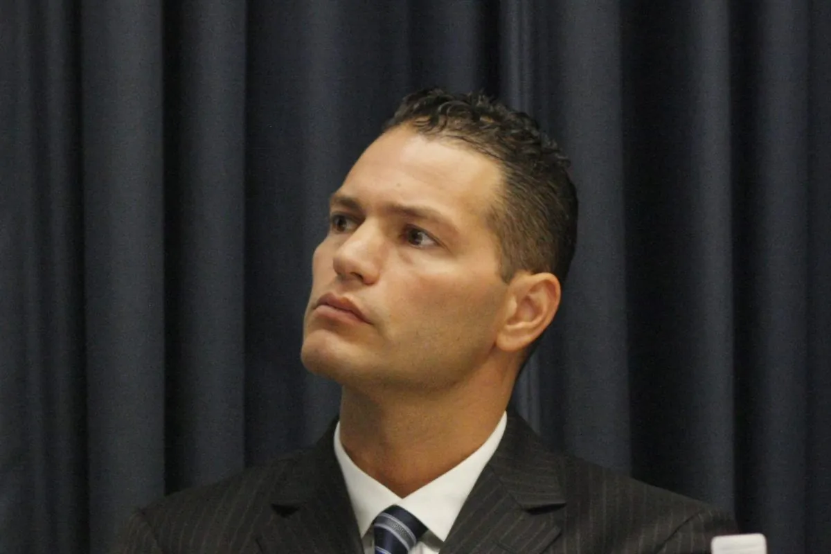 Dr. Damon Noto, spokesman for Doctors Against Forced Organ Harvesting, at the forum held on Capitol Hill on July 19. Dr. Noto said that the United States needs to take the lead on measures that would combat the harvesting of organs of prisoners of conscience in China. (Matthew Robertson/Epoch Times) 