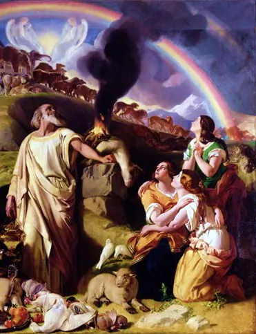 Noah (Noah's Sacrifice/Daniel Maclise)