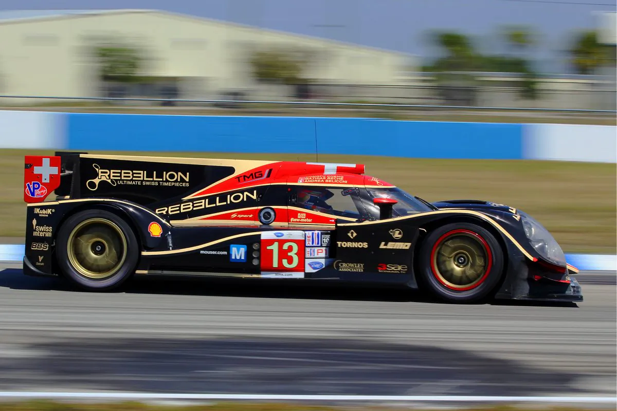 The #13 Rebellion Lola-Toyota in action at the A2013 AMS season opener at Sebring (Chris Jasurek/The Epoch Times)
