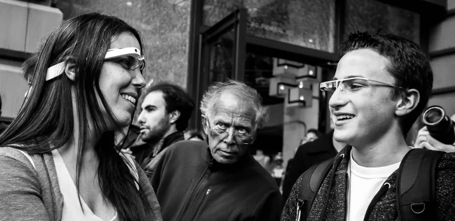 The ‘impossible’ is no longer: a hacked Google Glass is able to recognise faces and fetch personal details. (Walkaboutstreet.net/The Conversation)
