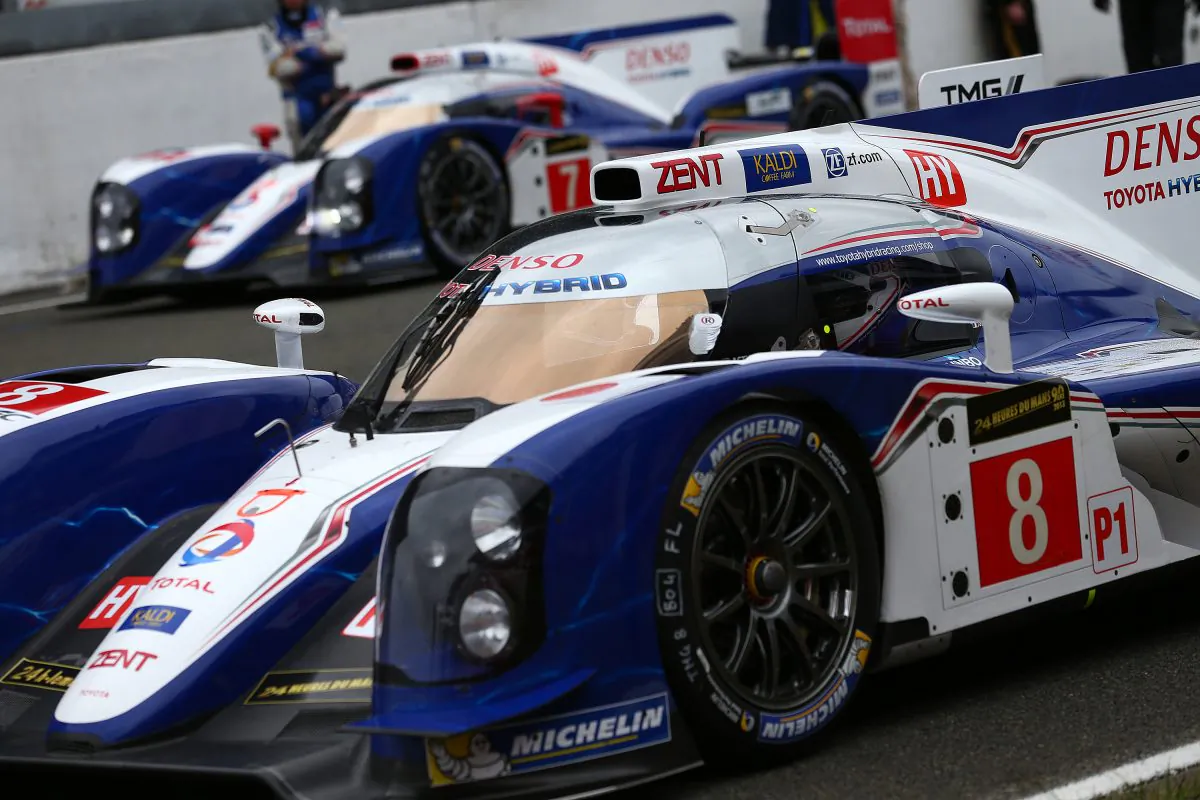 The #8 TS030 Hybrid will contest the next two WEC rounds and probably the three following races, while the #7 car might only show up again at Fuji. (Toyota Racing)