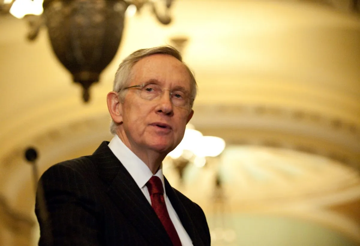US Senate Majority Leader Harry Reid's win in gaining agreement on seven of Obama's executive nominations maybe short lived, Republicans indicating that the compromise was only on those seven and filibusters would resume. (Nicholas Kamm/AFP/Getty Images)
