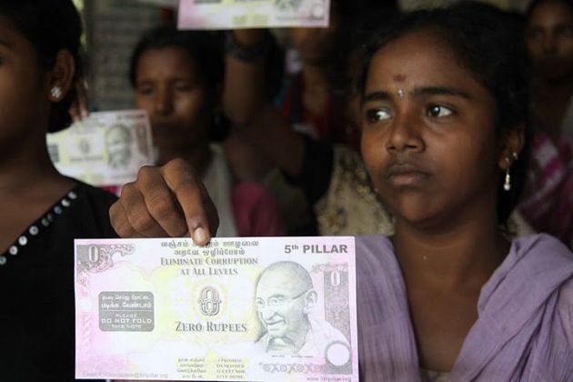 Indians Fight Corruption With Zero-Rupee Notes | The Epoch Times
