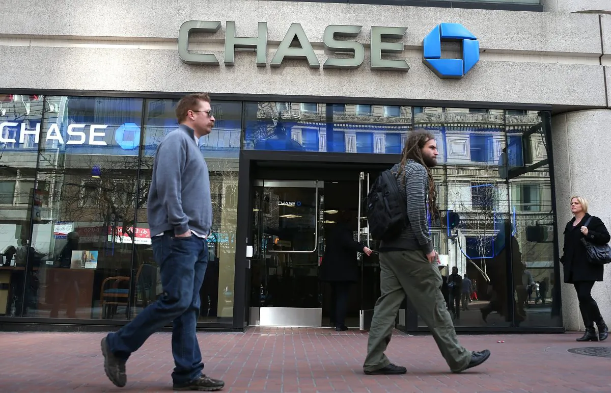 Pedestrians pass by a Chase Bank branch in San Francisco, Feb. 20, 2013. In the banking industry, the design and location of branches and the quality of customer service are important factors in building a leading brand.