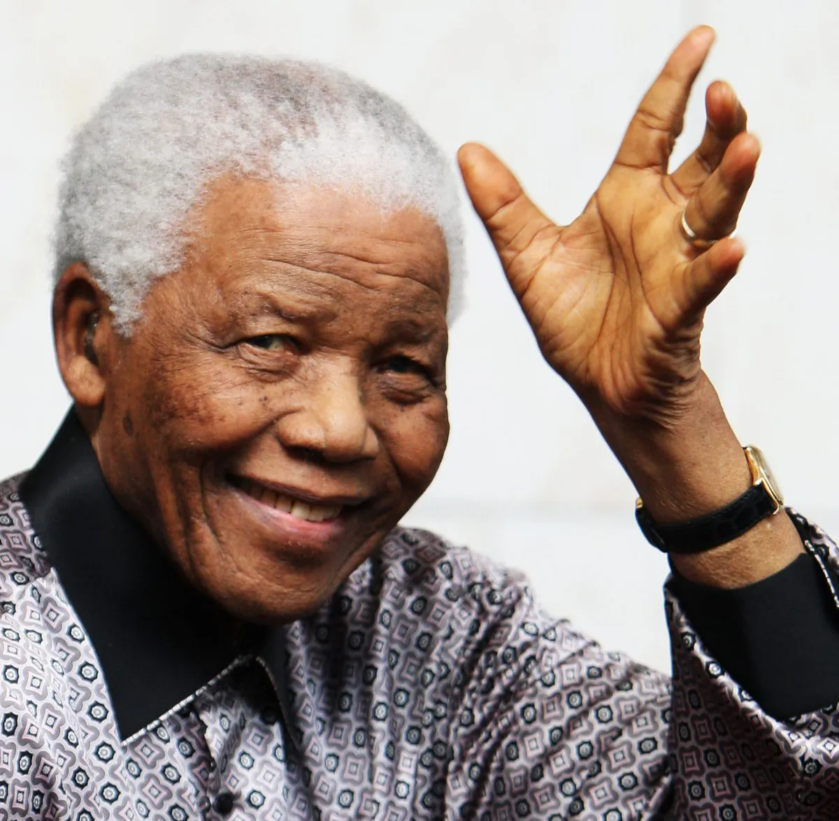 Nelson Mandela in London in this 2008 file photo. (Chris Jackson/Getty Images)